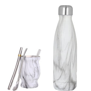 Juego de <span class=keywords><strong>Mate</strong></span> de Acero Inoxidable de Doble Pared con Aislamiento al Vacío, 280ML 500ML, Bombilla, Todo en Uno, Termo Moderno para <span class=keywords><strong>Mate</strong></span> - Product Image 6