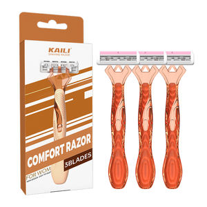 Мужская бритва с 3 лезвиями, одноразовая бритва, используйте его как средство для удаления лобковых волос, а также может стать средством для удаления волос на теле - Product Image 5