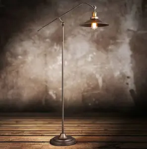 Винтажная Напольная Лампа для гостиной и спальни, регулируемая, длинная, стоящая, роскошная, декоративная, в стиле лофт, индастриал
