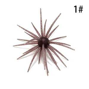Boule flottante en TPE de 20/25 mm en forme d'ormeau barbelé avec tentacules, appât souple pour montage drop shot, pour la pêche au bar et à la perche en eau salée et eau douce - Product Image 4