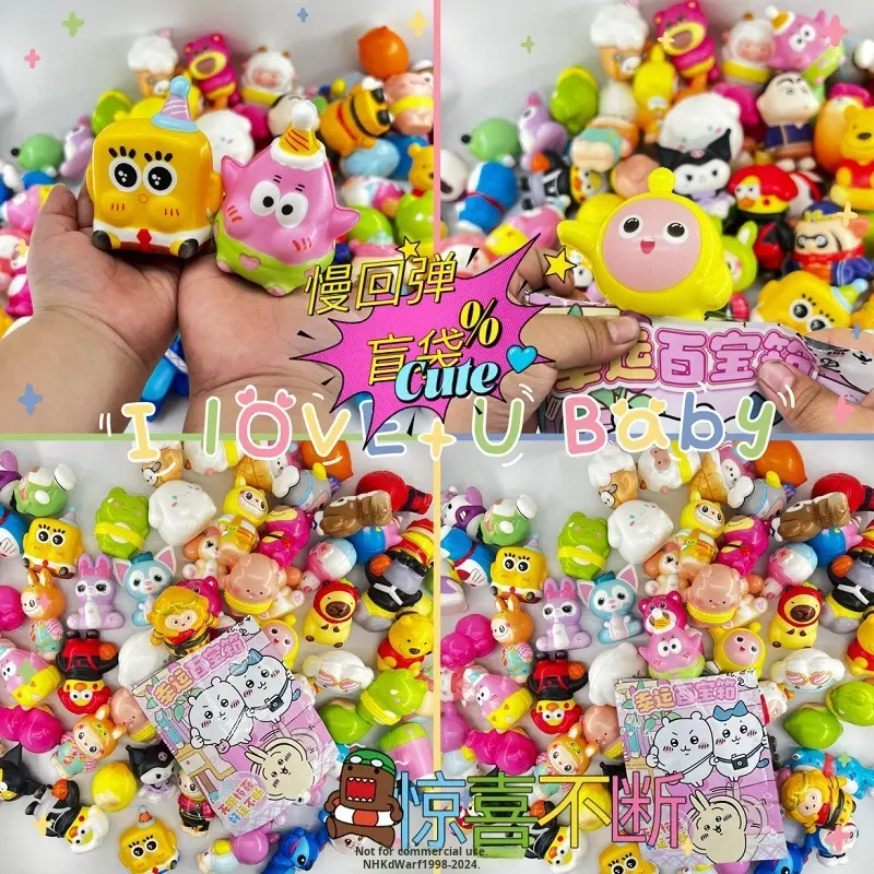 For Sanrio Anime All-Star Slow-Squeeze Soft Rubber Toys Extra-Large Variety Wide Range for Stress Relief Surprise Blind Toys