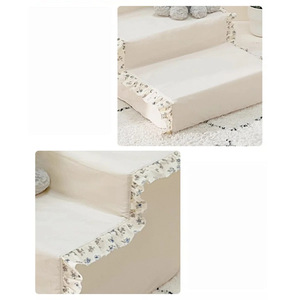 Escalier antidérapant pour animaux de compagnie (chats et chiens) – Marches en éponge pour accéder au lit, protection des articulations, en tissu rectangulaire - Product Image 3