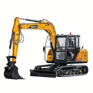 Meilleures ventes Nouveau pour 75C Pro 20 tonnes Mini-excavatrice sur chenilles SY60C/SY95C Jaune Prêt à expédier Construction Garantie 1 an - Product Image 1