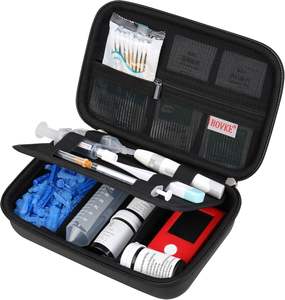 Reiseetui für Diabetikerbedarf, für Diabetes-Testkits, Insulinpens, Teststreifen, Lancetten, Nadeln und andere Diabetikerbedarfsartikel - Product Image 1