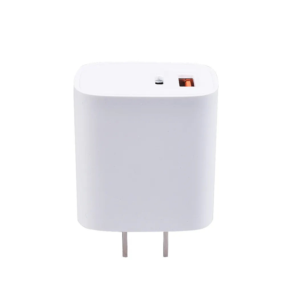 Mobile Phone Charger Adapter Fast Charging PD+QC 3.0 18W Fast Charging EU US Plug Adapter Wall USB-C Charger For iphone Samsung