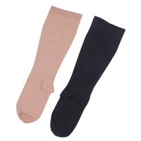 Chaussettes de compression médicales d'été confortables Crew avec manchette pour courir une utilisation athlétique 20-30mmHg Hommes Femmes
