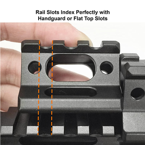 Riel guía elevador de 3 ranuras 20 T, soporte de acero de 20 mm, convertidor de instalación de riel, soporte telescópico para linterna y láser - Product Image 6