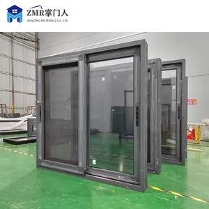 ZMR latest design insect screen windows aluminum sliding window with mosquito net