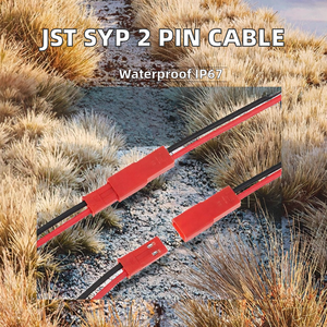 Adaptor XLEP JST SYP 2 Pin Male Female Kabel PVC Konduktor Tembaga Nylon Peralatan Rumah Tangga IP67 12V 200mm 2.5mm - Product Image 2