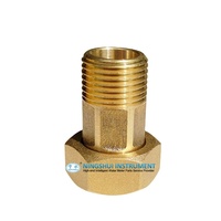 Ningshui Brass/stainless Steel Water Meter Fittings Connector Tube Press Fittings Brass Thread Copper Union Connector