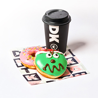 Vente en gros d'emballage personnalisé de frites en papier biodégradable de qualité alimentaire entièrement imprimé boîte de donuts Mochi emballage pour 12 donuts