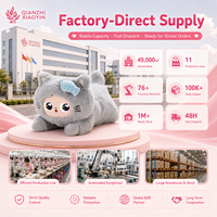 Peluche chat gris AI, grande taille, décoration os de poisson, 3 modèles, ChatGPT, 50+ langues, mémoire longue durée, puce TUYA T5, rembourrage en coton PP