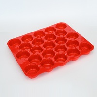 MINXING MX-IS012 untuk Kemasan Alpukat Delima Melon Kiwi Baki Display Buah Plastik PET Buatan Khusus