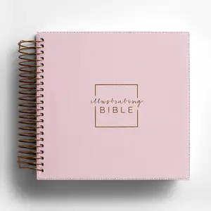 Custom Printing Bible Journal Hardcover Spiral Sermon Mental Health Notebook Gratitude Self Care Manifestation Prayer Planner