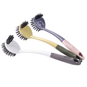 Brosse à vaisselle d'usine de haute qualité avec ventouse brosse PP debout pour bébé maison nettoyage Style conçu à <span class=keywords><strong>la</strong></span> main - Product Image 6