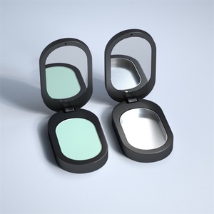 Metal <b>Compact</b> Lip Balm Container Refillable Metal Case Balm Container Solid Perfume Case - Product Image 2