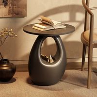 Table basse en résine haut de gamme, gain de place, vente chaude, style minimaliste, luxe, table d'appoint pour balcon, thé et canapé