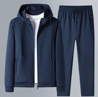 Ensemble de vêtements de sport décontractés pour hommes printemps-automne, pantalon en coton respirant à manches longues, coupe ajustée, uniforme scolaire, sweat à capuche