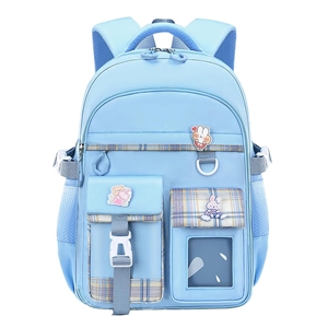 OEM/ODM Discount Fashion <b>School</b> <b>Backpack</b> 20-36L Large Capacity <b>Waterproof</b> Geometric Design Comfortable Unisex Nylon Zipper - Product Image 1