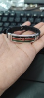 Bracelet en cuir incrusté d'acrylique avec drapeaux de tous les pays africains (Tunisie, Kenya, Mali, Ghana) pour la commémoration des voyages et des anniversaires