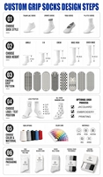 Chaussettes de football antidérapantes personnalisées avec logo pour hommes