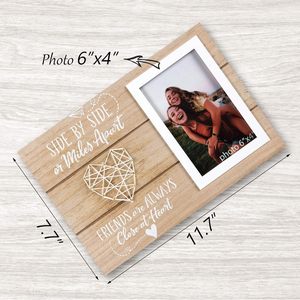Décor à la maison meilleur ami amitié meilleurs amis cadeau 4X6 rustique chaîne Art <span class=keywords><strong>cadre</strong></span> Photo en bois <span class=keywords><strong>cadre</strong></span> Photo en bois - Product Image 6