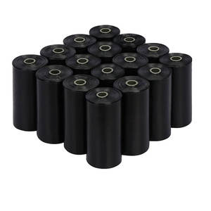 Bolsa para excrementos de perro negra de doble capa personalizada, ecológica, con cordón ajustable - Product Image 2