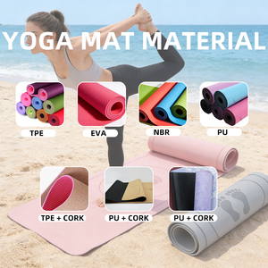 Tapete de Yoga NBR de 10 mm de Grosor, Antideslizante, de Alta Densidad, Acolchado y Cómodo para Yoga y Pilates en Casa - Product Image 3