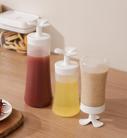 2025New Style Squeeze Sauce Bouteille En Plastique De Qualité Alimentaire Squeeze Bouteille Sauce Pot Tomate Salade Sauce Bouteille
