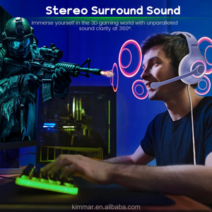 <span class=keywords><strong>Casque</strong></span> de jeu avec éclairage RGB, son surround 7.1, suppression du bruit, <span class=keywords><strong>pour</strong></span> PS4 <span class=keywords><strong>PS5</strong></span> - Product Image 2