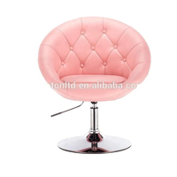 Chaises d'appoint en cuir PU de couleur personnalisée pour hôtel, pieds chromées à dossier haut, avec base en métal