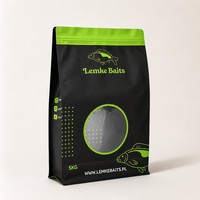 Sacs refermables à fenêtre JIAHE, imprimés en héliogravure, personnalisés en PE, pour appâts de pêche et aliments pour animaux, vente en gros