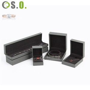 Caja de Regalo de Boda de Papel Imitación Cuero Gris de Alta Calidad al por Mayor, Caja de Joyería Personalizada para Empaque de Joyas - Product Image 5