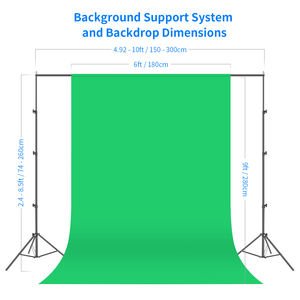 Equipo <span class=keywords><strong>de</strong></span> <span class=keywords><strong>estudio</strong></span> fotográfico NEEWER, juego <span class=keywords><strong>de</strong></span> fondos <span class=keywords><strong>de</strong></span> 2 x 3 m, soporte para fondo, softbox, kit <span class=keywords><strong>de</strong></span> iluminación con paraguas, cabezal <span class=keywords><strong>de</strong></span> luz LED <span class=keywords><strong>de</strong></span> 45 W - Product Image 2
