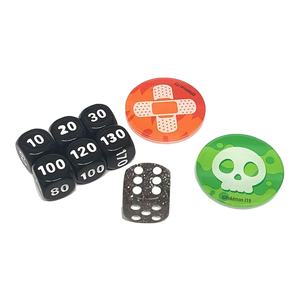 Jeu de dés personnalisé pour jeux de table Boîte à outils du formateur + compteur de dommages dés résine métal acrylique fabriqué - Product Image 4