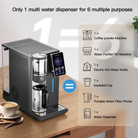 Système de filtration d'eau par osmose inverse, distributeur instantané d'eau chaude et froide, UV, écran LCD, purificateur de café, unité de purification d'eau domestique