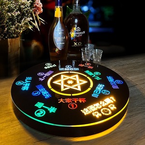 Electronic Drinking Wheel D35CM <b>Acrylic</b> Automatic For Bars KTV Nightclubs Entertainment Game - Product Image 2