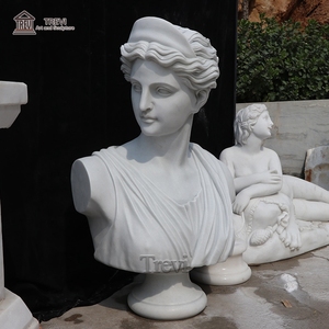 Buste en marbre sculpté décoratif en vente chaude, tête de déesse grecque Arthémis-Diana - Product Image 6