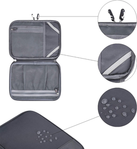 Câbles de charge USB OEM, organiseur de câbles électroniques portable de voyage à double couche, sac numérique pour accessoires électroniques - Product Image 4