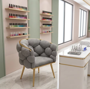 Wholesale Nordic Modern Luxury White Velvet Lounge Chair for Bedroom Outdoor Hotel & Gym Use-High Quality Furniture - Product Image 1