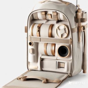 Sac à dos photo multifonctionnel en nylon vegan pour voyage en plein air, fabriqué sur mesure par une usine BSCI, imperméable. - Product Image 3