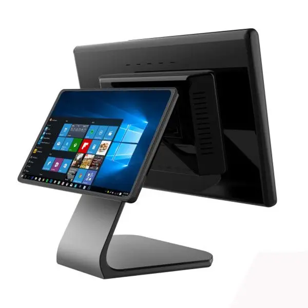 15.6 inch Touch screen POS Terminal with 10.1 inch Customer Display Dual Screen POS hardware All in One