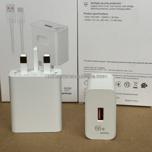 Adattatore da Viaggio 2 in 1 9V 2A 22.5W 40W 45W 65W Supercharger con Cavo USB-C, Adattatore di Alimentazione EU UK per <span class=keywords><strong>Huawei</strong></span> <span class=keywords><strong>P40</strong></span> P20 e Honor 50 - Product Image 4