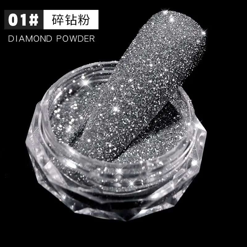Broken drill non-toxic nail powder diamond charming nail powder for women girlfriend