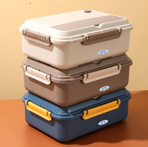 Boîtes à lunch chauffantes électriques en acier inoxydable, boîte à lunch isotherme, boîte à lunch portable pour la maison, boîte à lunch avec sac de rangement - Product Image 6