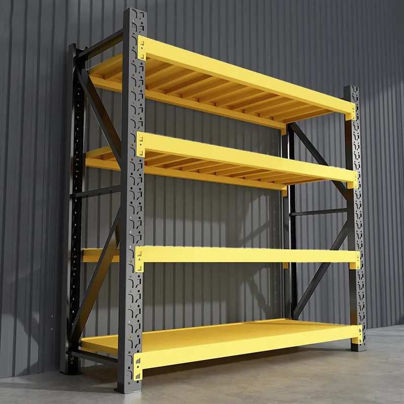 RackSolid Heavy Duty Steel Warehouse Shelving with Adjustable Utility Shelves