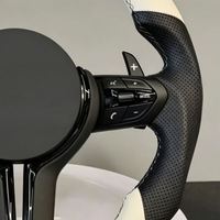Volant de voiture en cuir pour BMW F10 F18 F01 F02 F48 F25 F26 F20 F16 F87 F80 F82 F83 F90 F11 F30 E70 E90 M3 M5 - Vente chaude