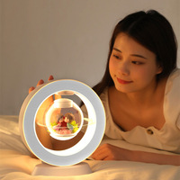 Akrilik AI Pintar untuk Speaker dengan Levitasi Magnetik, Hiasan Meja Bunga Abadi, Mainan Gerak Perpetual, Hadiah Berpatent