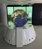 Écran de projection de système tactile interactif sans couture de 1000mm de diamètre Écran de sphère interactive