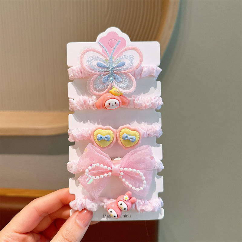 1 Pink Melody Hair Tie Set